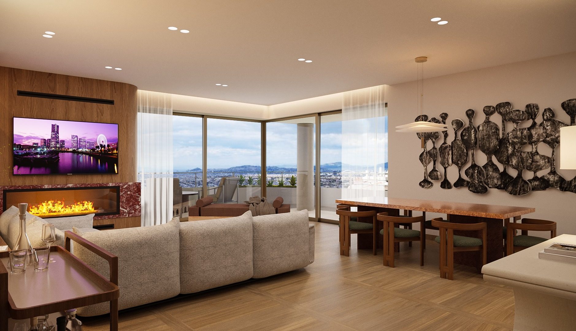 PENTHOUSE'S INTERIORS - 3 STOREY RESIDENTIAL APARTMENTS IN VRILISSIA
